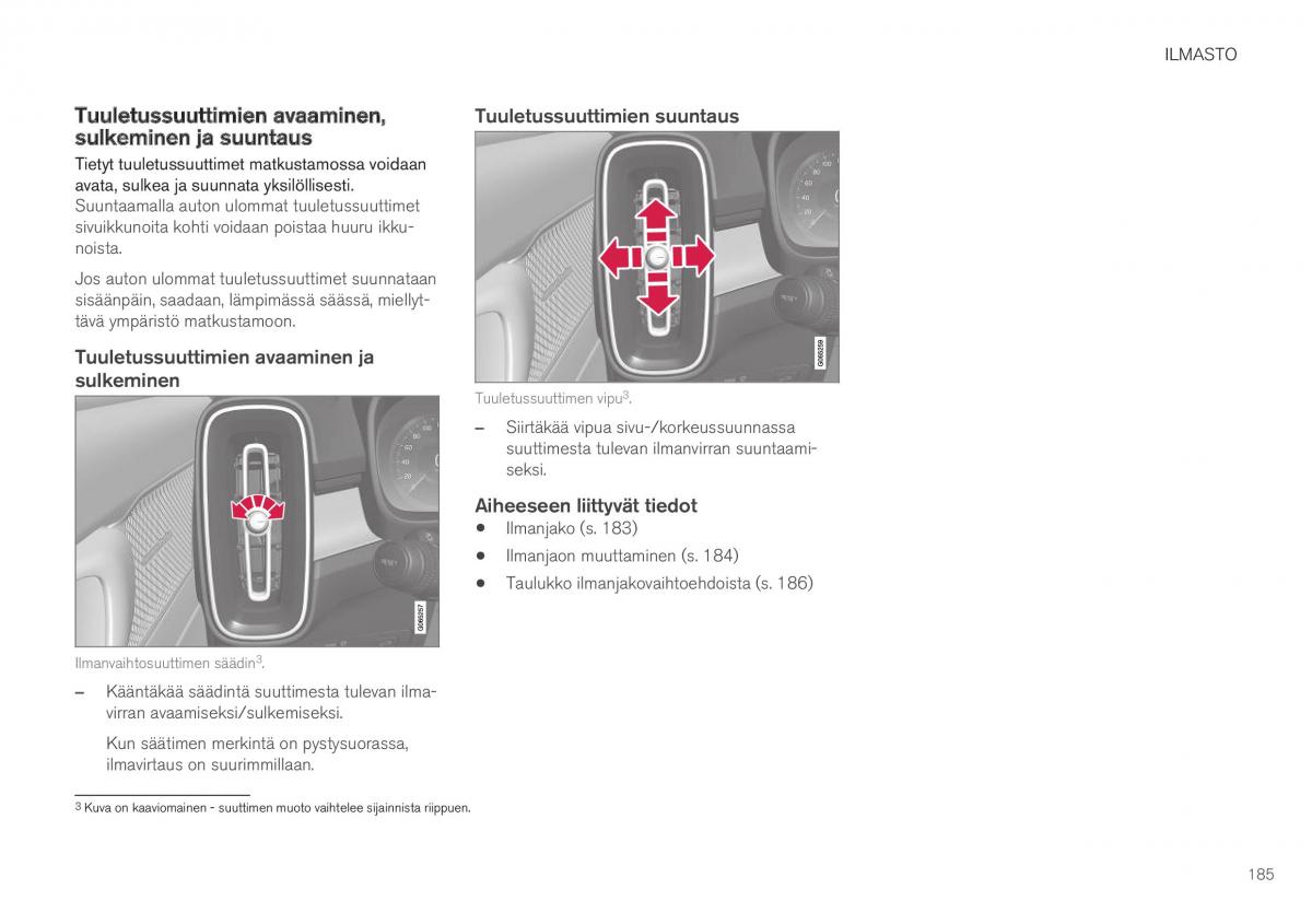 Volvo XC40 omistajan kasikirja / page 187