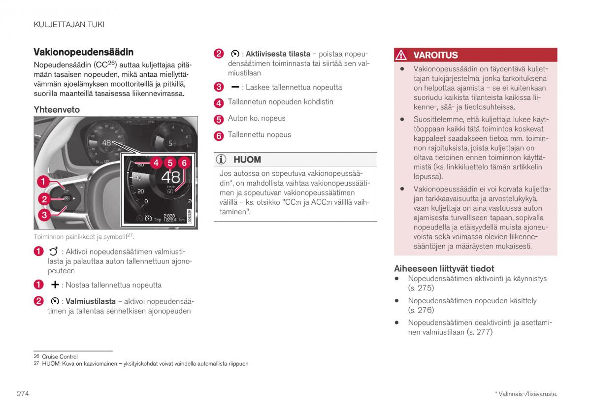 Volvo XC40 omistajan kasikirja / page 276