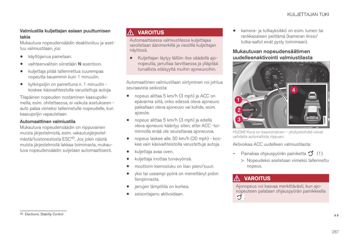 Volvo XC40 omistajan kasikirja / page 289