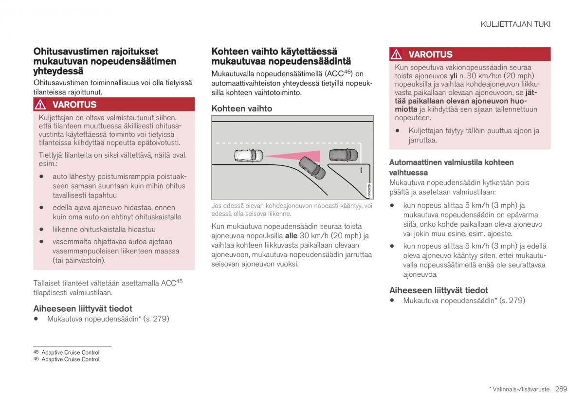 Volvo XC40 omistajan kasikirja / page 291