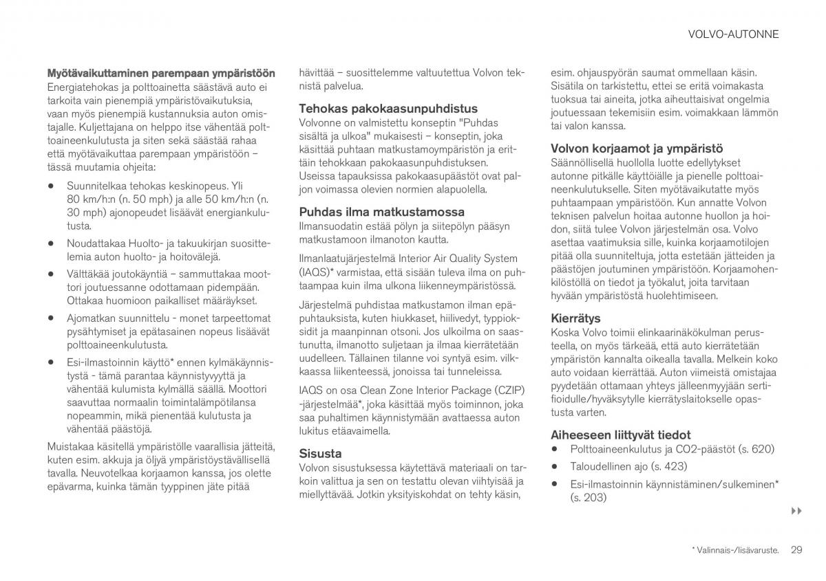 Volvo XC40 omistajan kasikirja / page 31