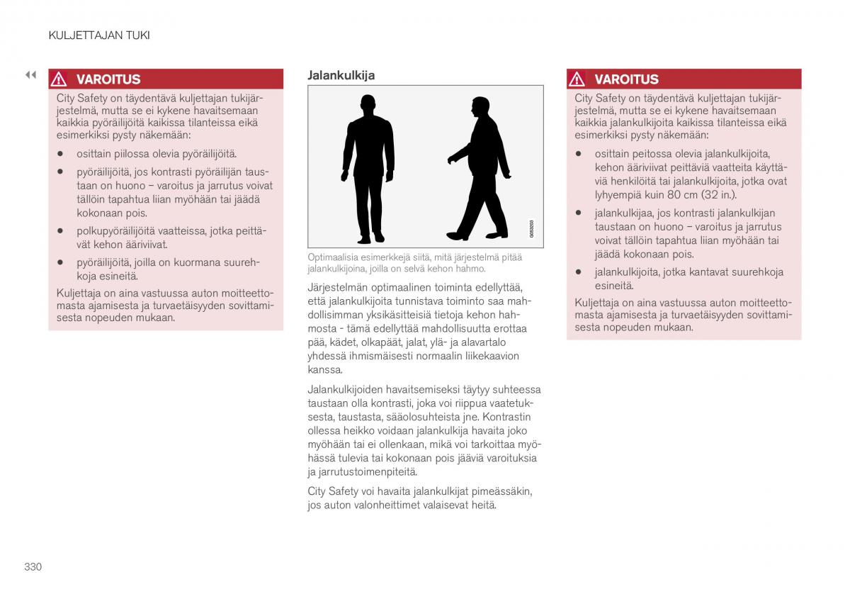 Volvo XC40 omistajan kasikirja / page 332