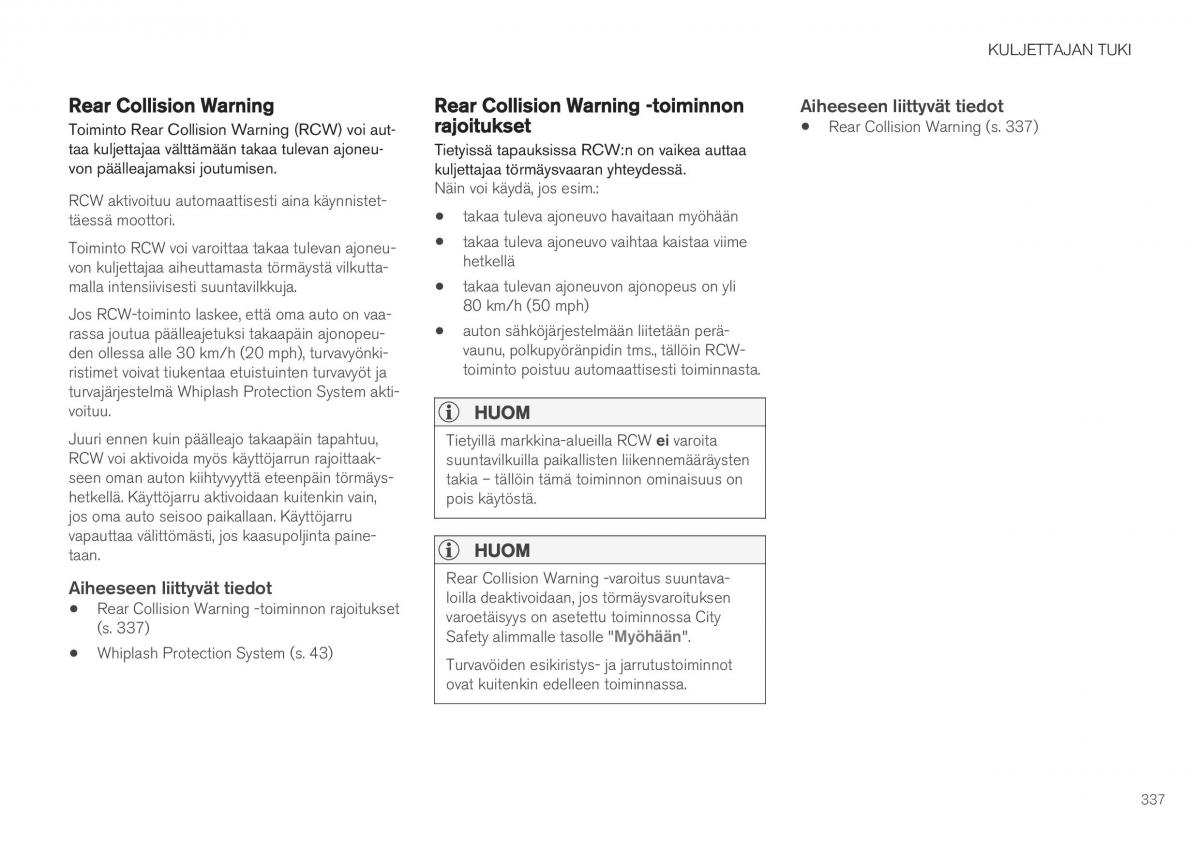 Volvo XC40 omistajan kasikirja / page 339