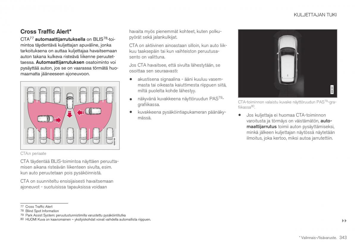 Volvo XC40 omistajan kasikirja / page 345