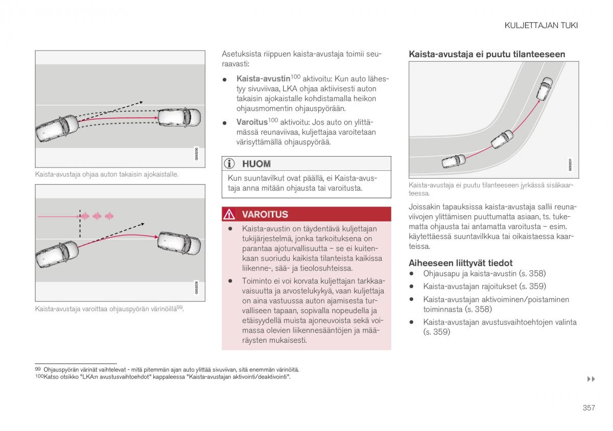 Volvo XC40 omistajan kasikirja / page 359