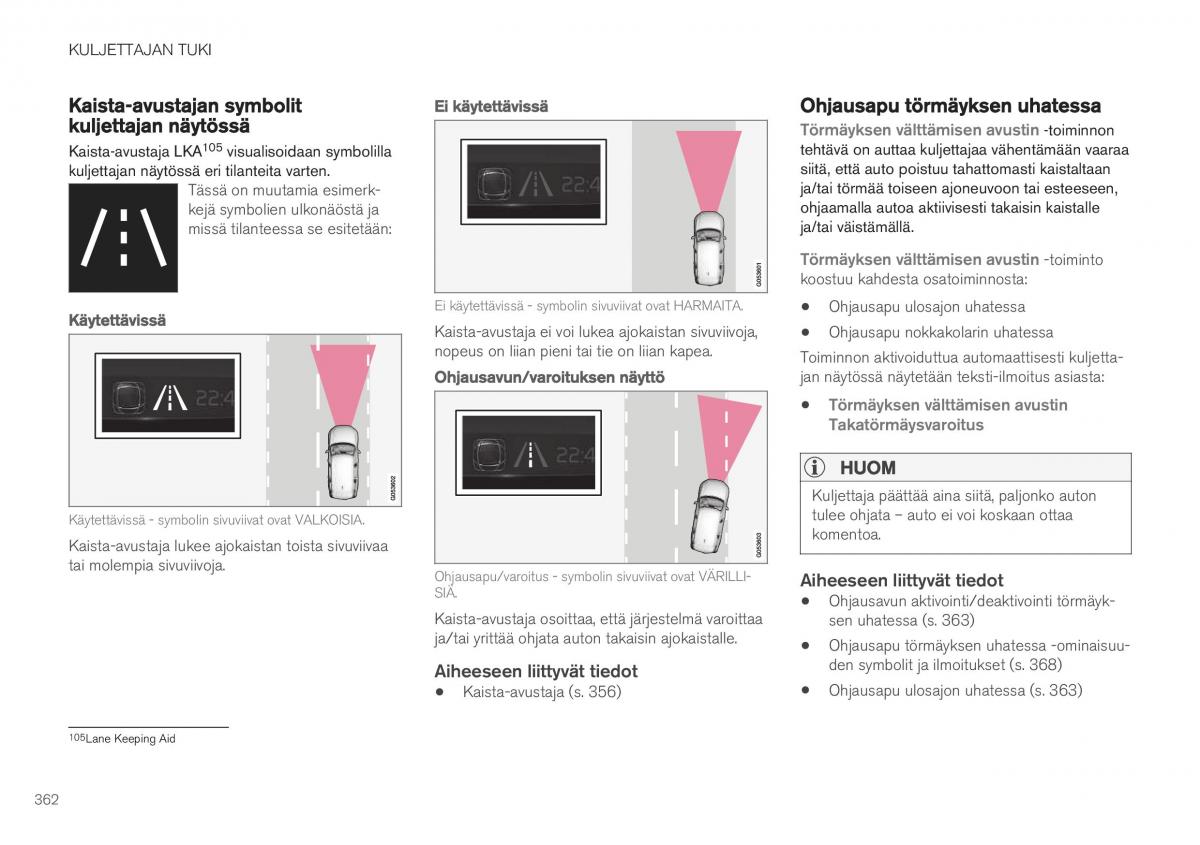 Volvo XC40 omistajan kasikirja / page 364