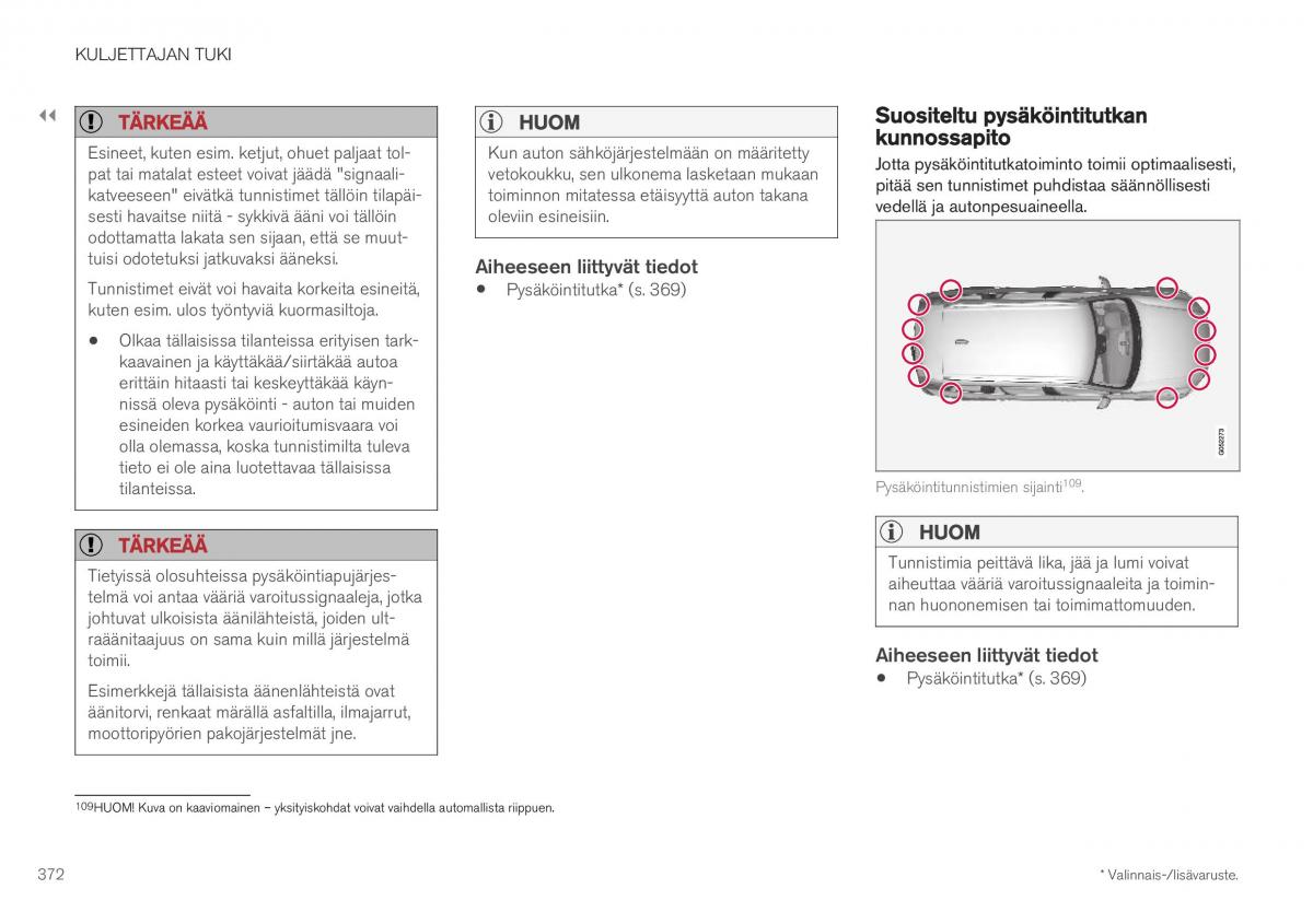 Volvo XC40 omistajan kasikirja / page 374