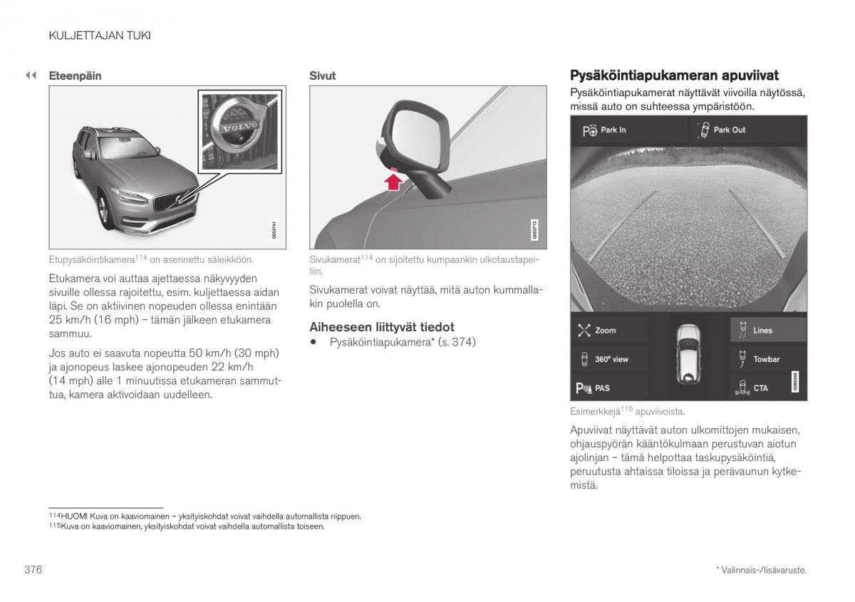 Volvo XC40 omistajan kasikirja / page 378