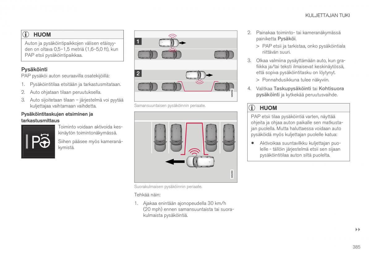 Volvo XC40 omistajan kasikirja / page 387