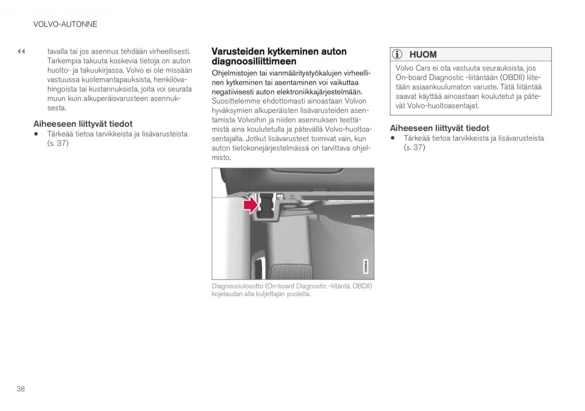 Volvo XC40 omistajan kasikirja / page 40