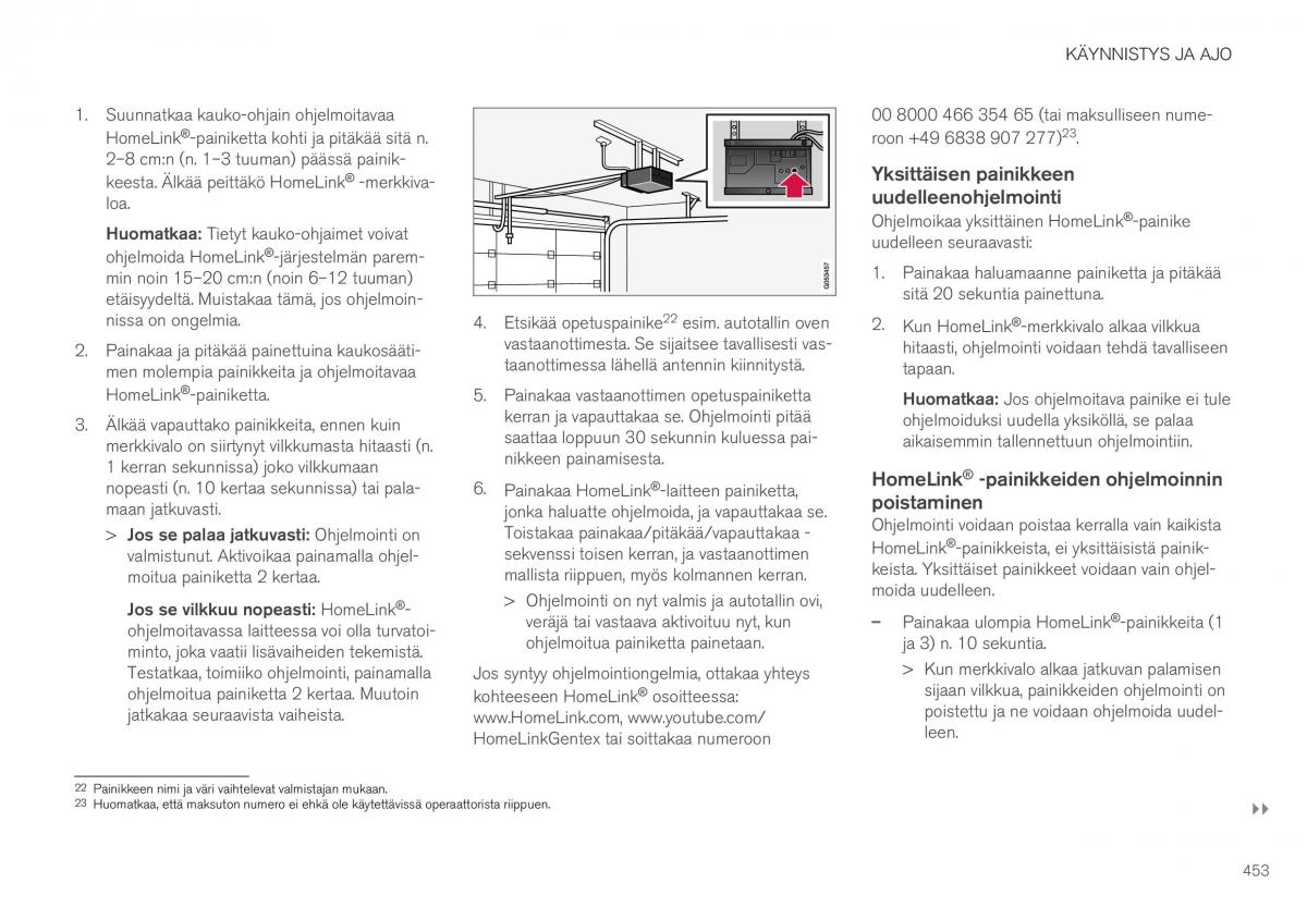 Volvo XC40 omistajan kasikirja / page 455