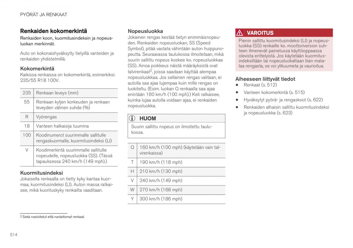 Volvo XC40 omistajan kasikirja / page 516