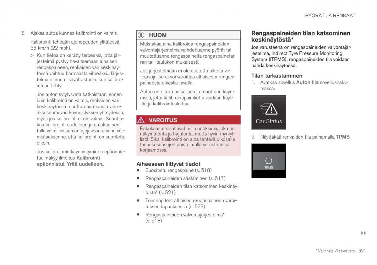 Volvo XC40 omistajan kasikirja / page 523