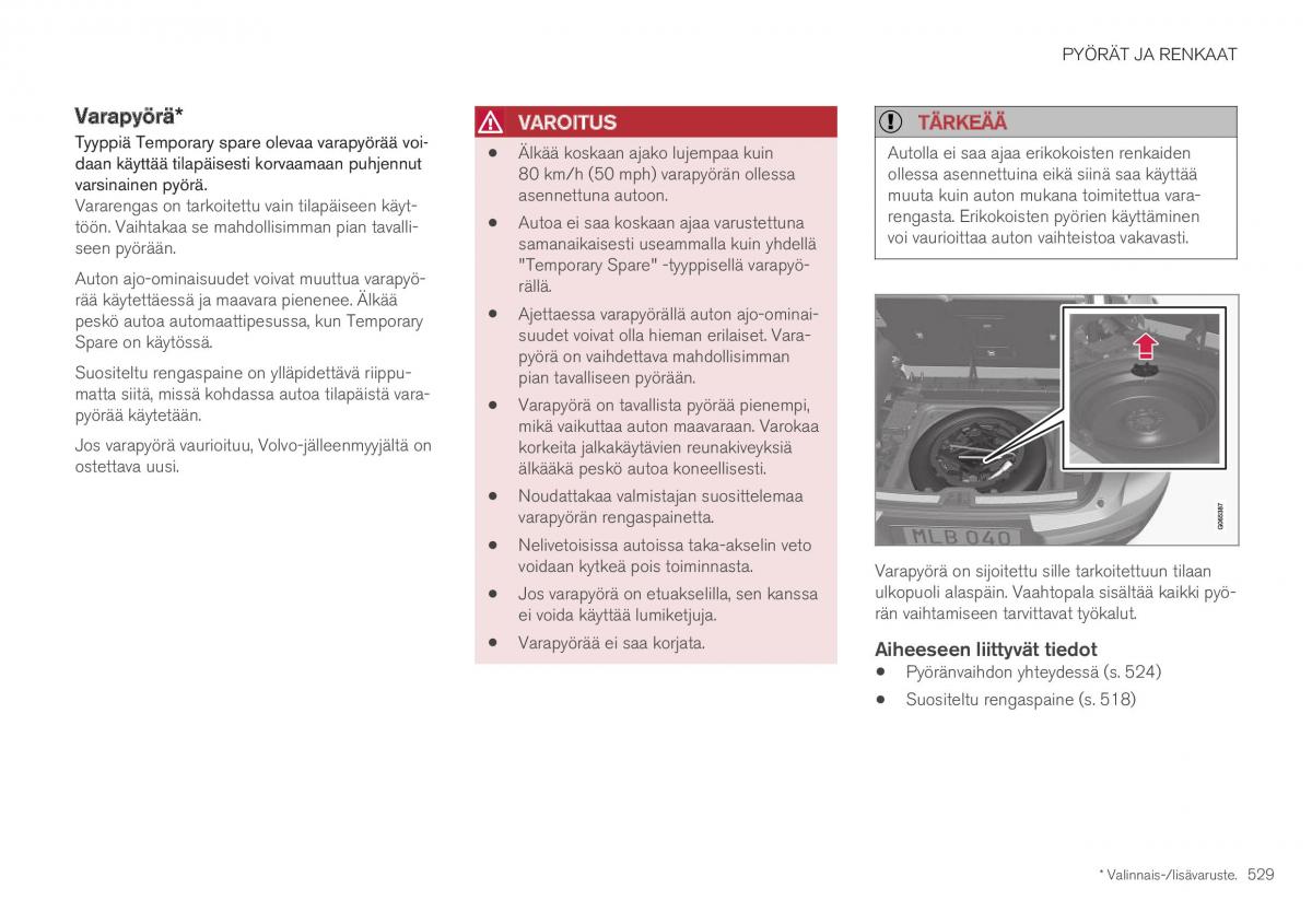 Volvo XC40 omistajan kasikirja / page 531