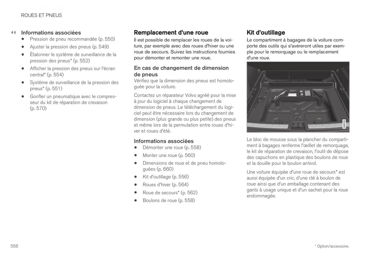 Volvo XC40 manuel du proprietaire / page 558