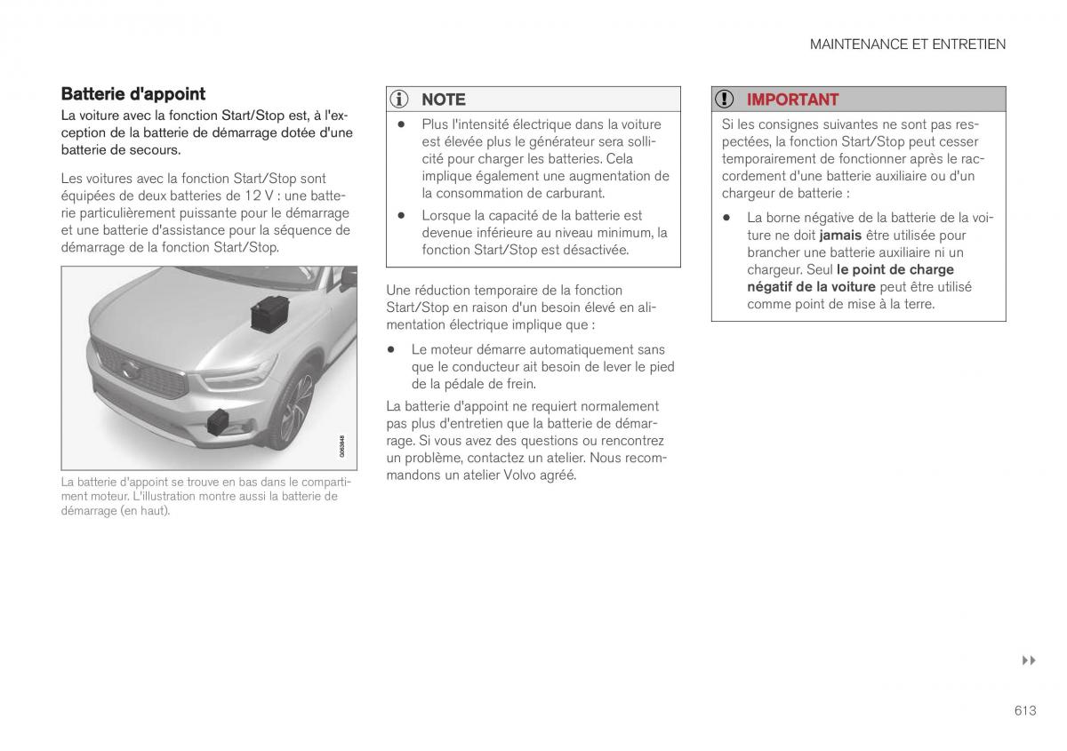 Volvo XC40 manuel du proprietaire / page 615