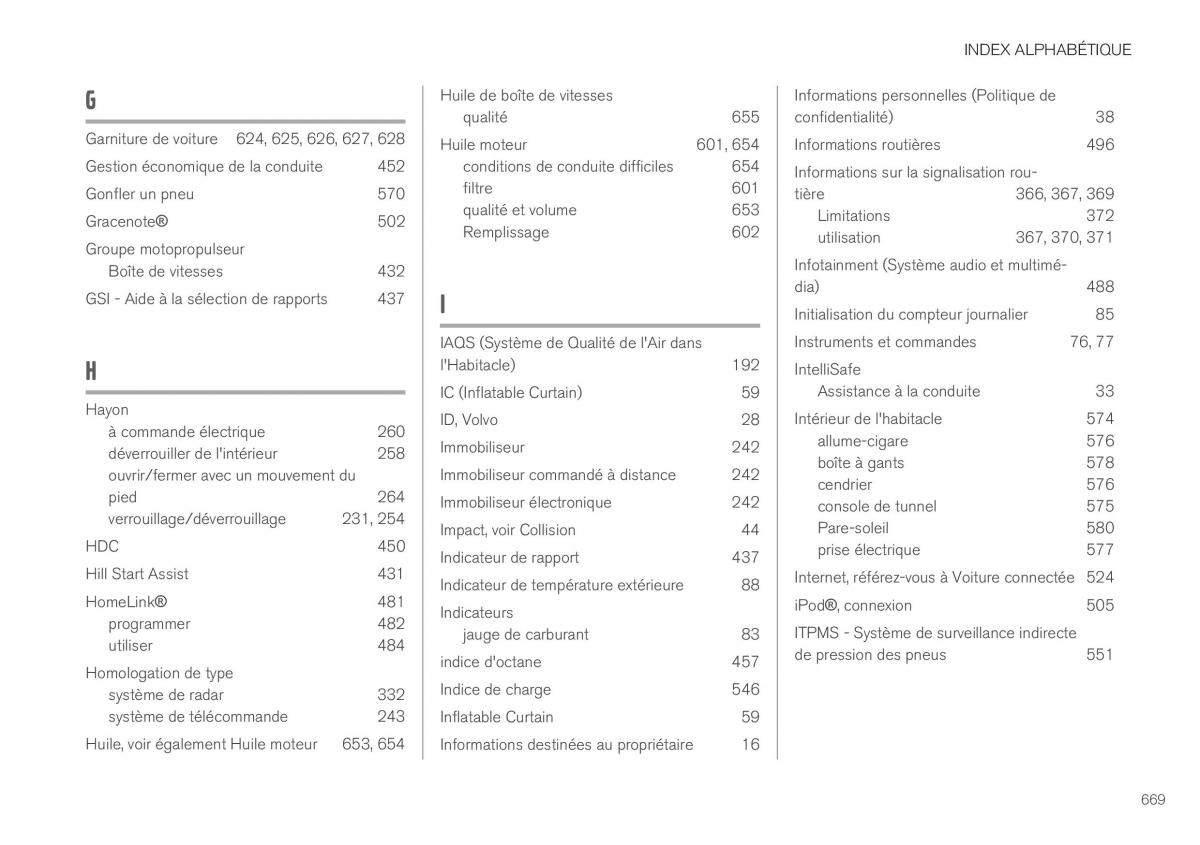 Volvo XC40 manuel du proprietaire / page 671