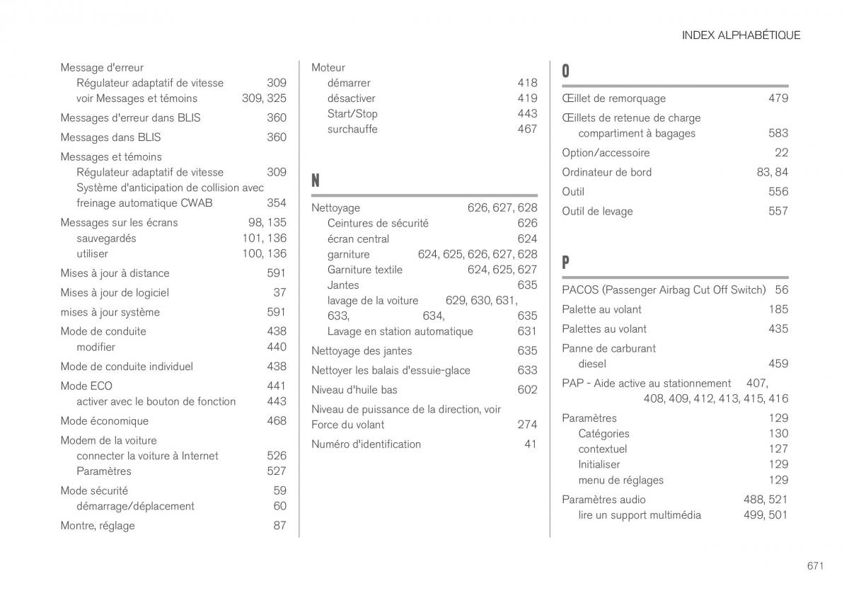 Volvo XC40 manuel du proprietaire / page 673