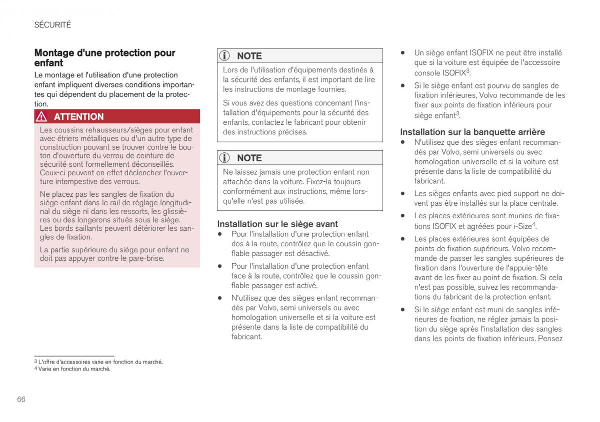 Volvo XC40 manuel du proprietaire / page 68