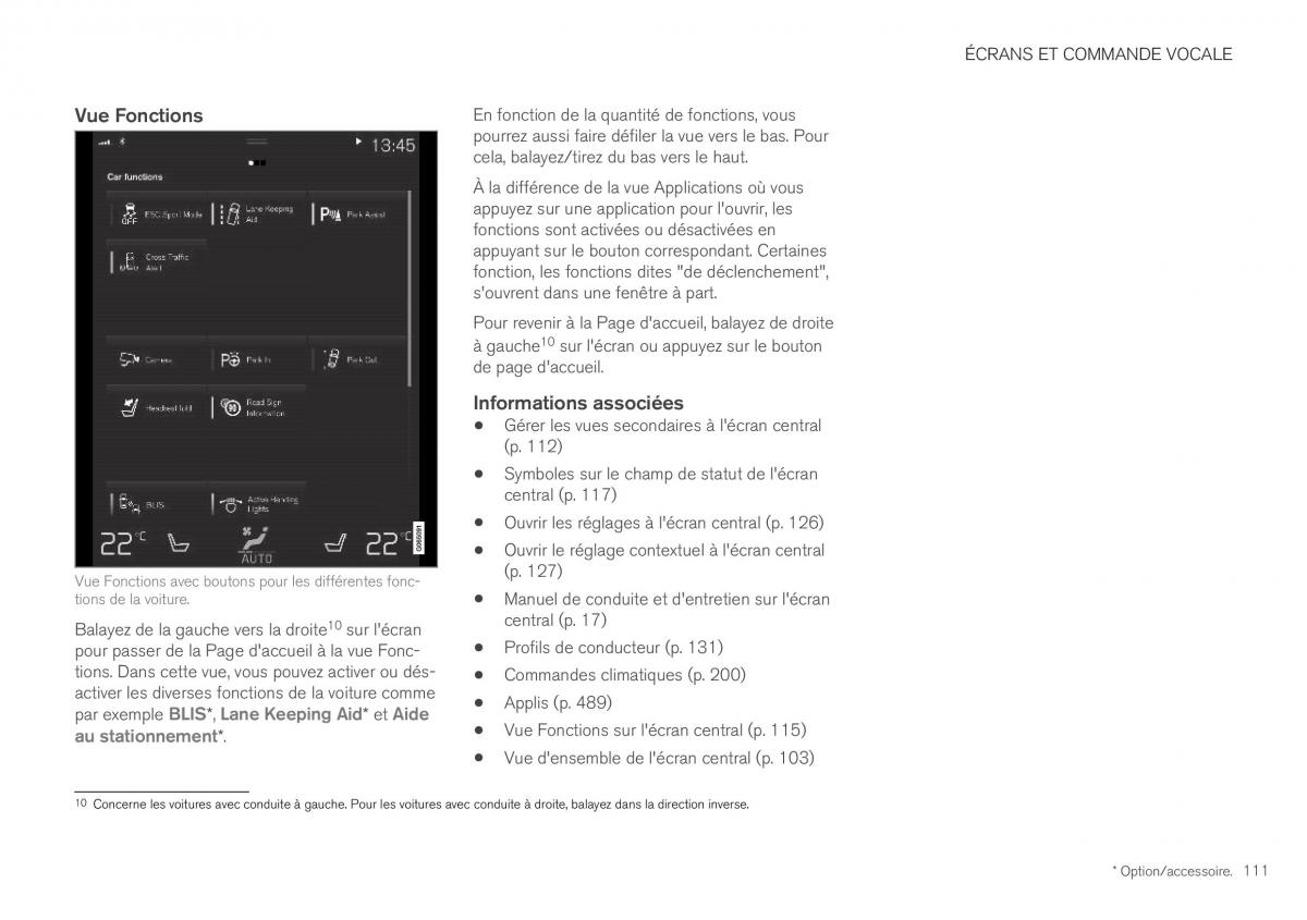 Volvo XC40 manuel du proprietaire / page 113