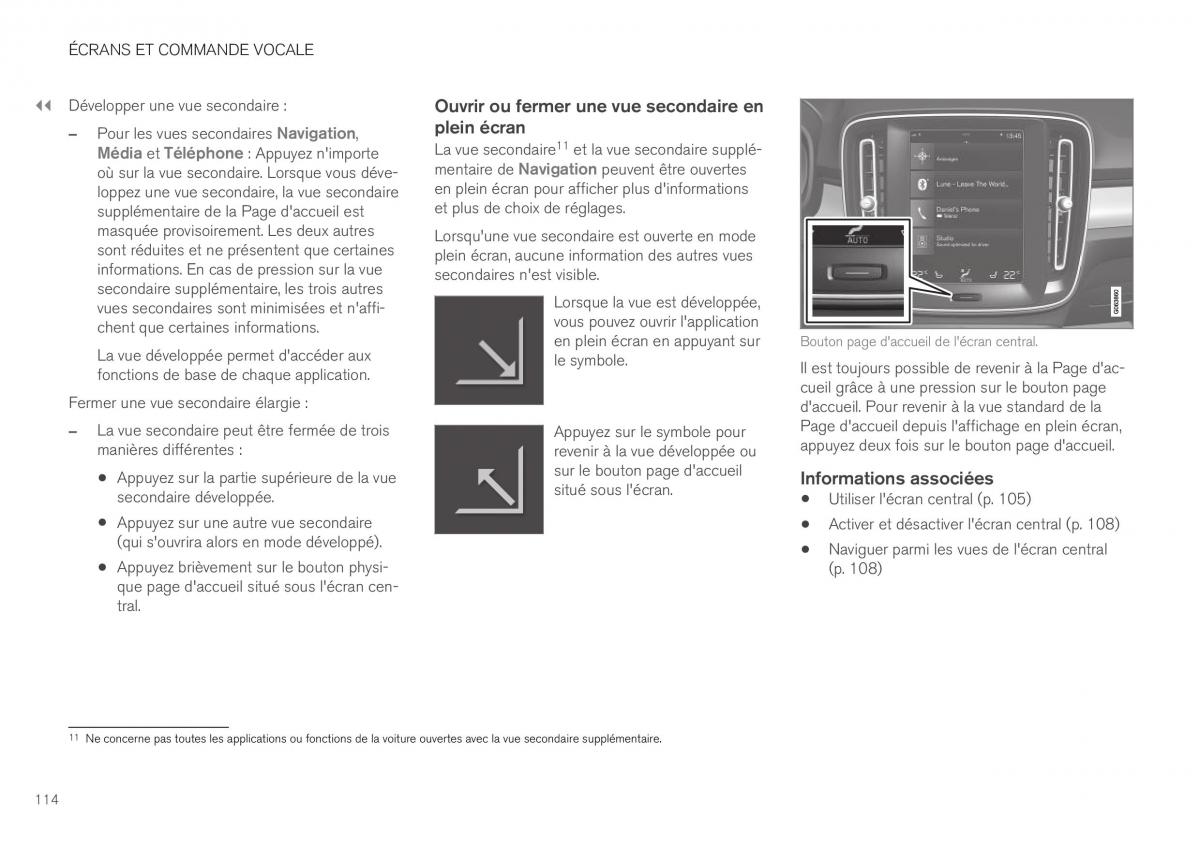 Volvo XC40 manuel du proprietaire / page 116