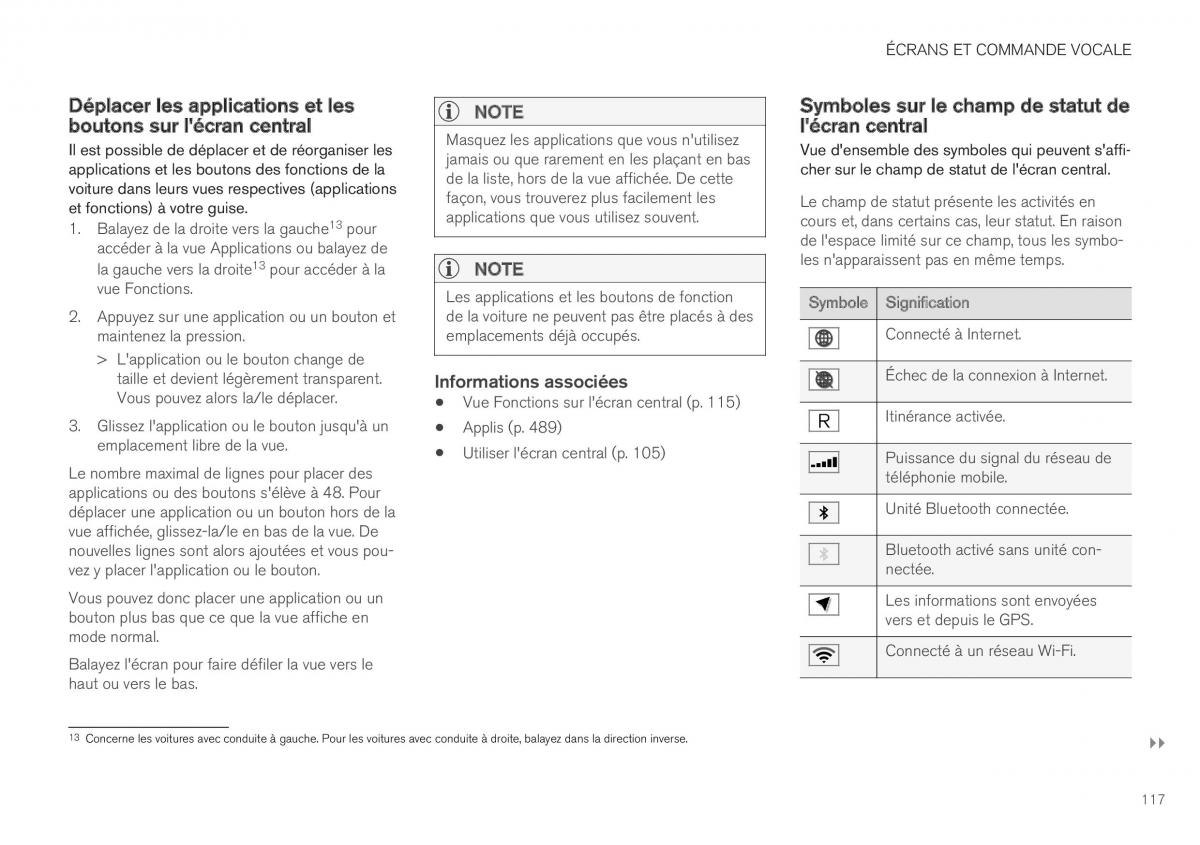 Volvo XC40 manuel du proprietaire / page 119