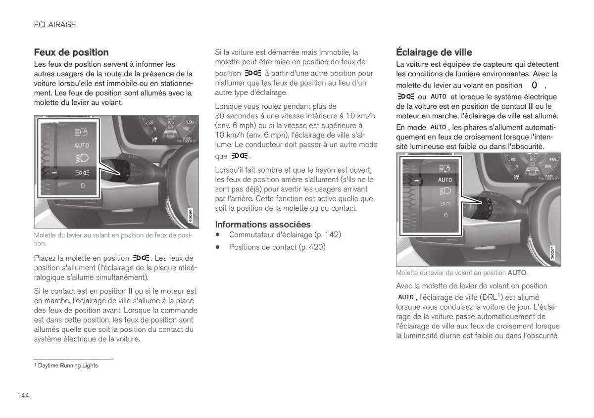 Volvo XC40 manuel du proprietaire / page 146