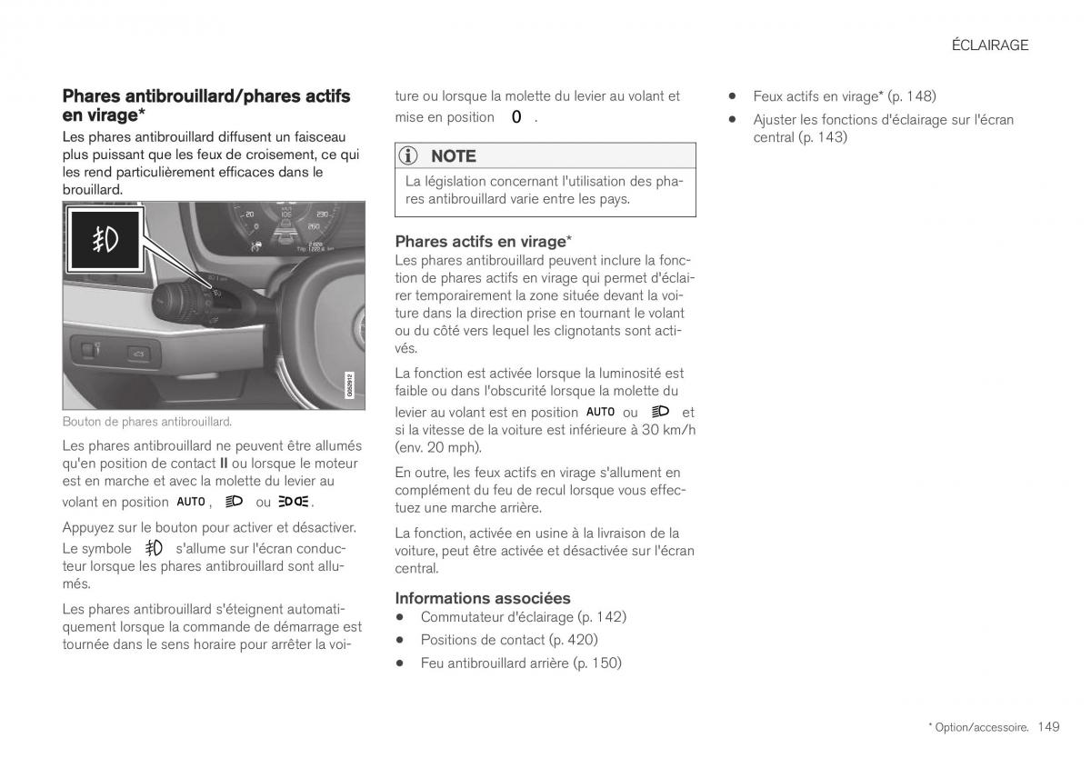 Volvo XC40 manuel du proprietaire / page 151