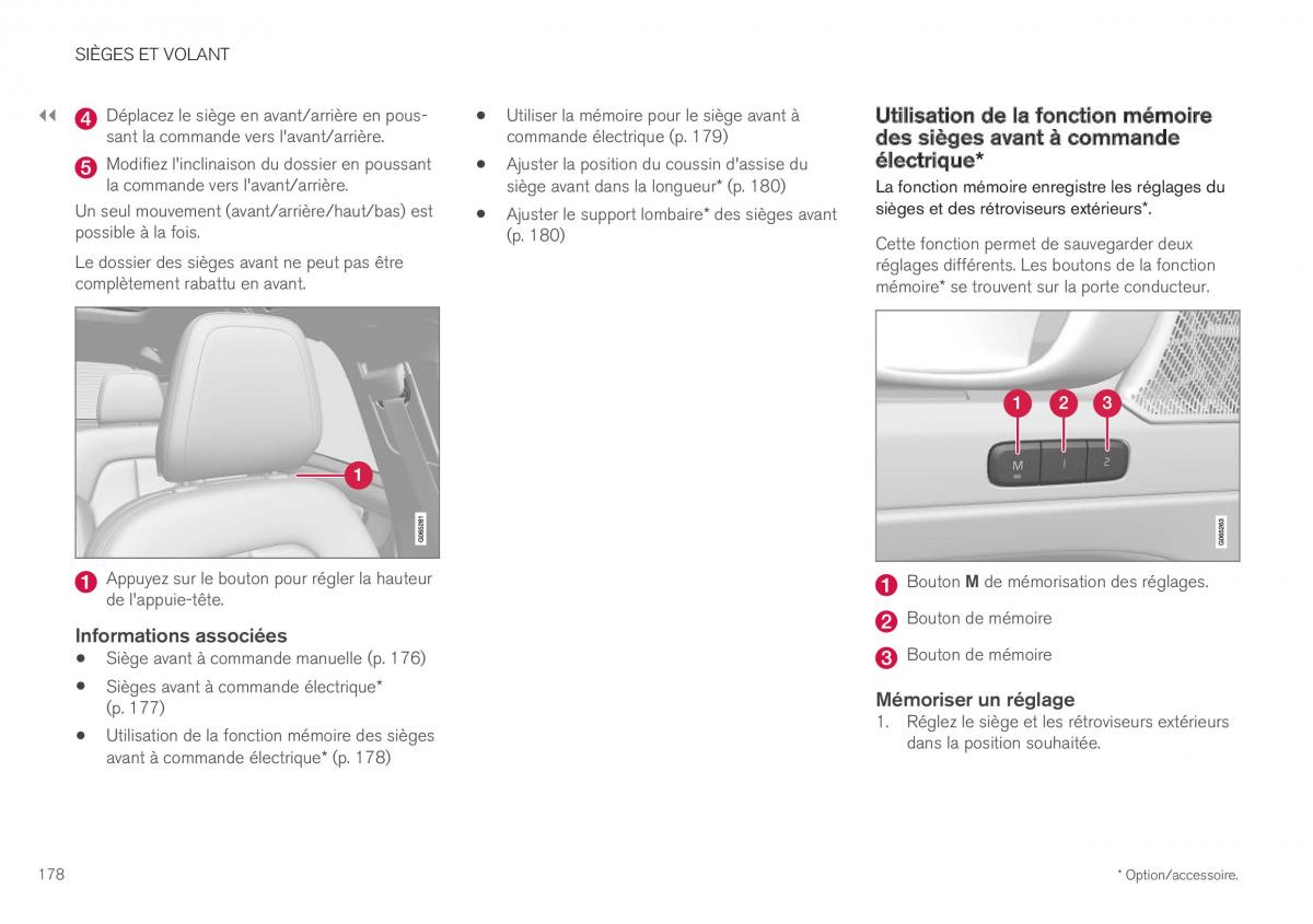 Volvo XC40 manuel du proprietaire / page 180