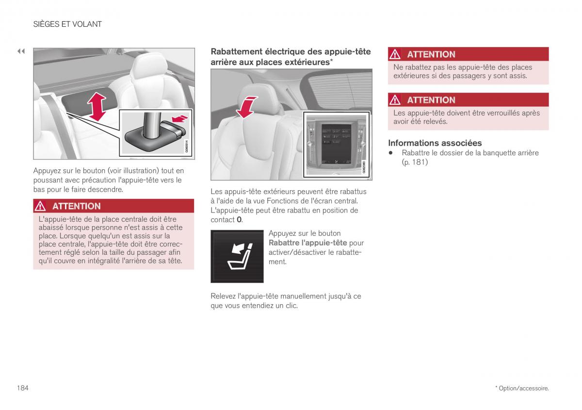 Volvo XC40 manuel du proprietaire / page 186