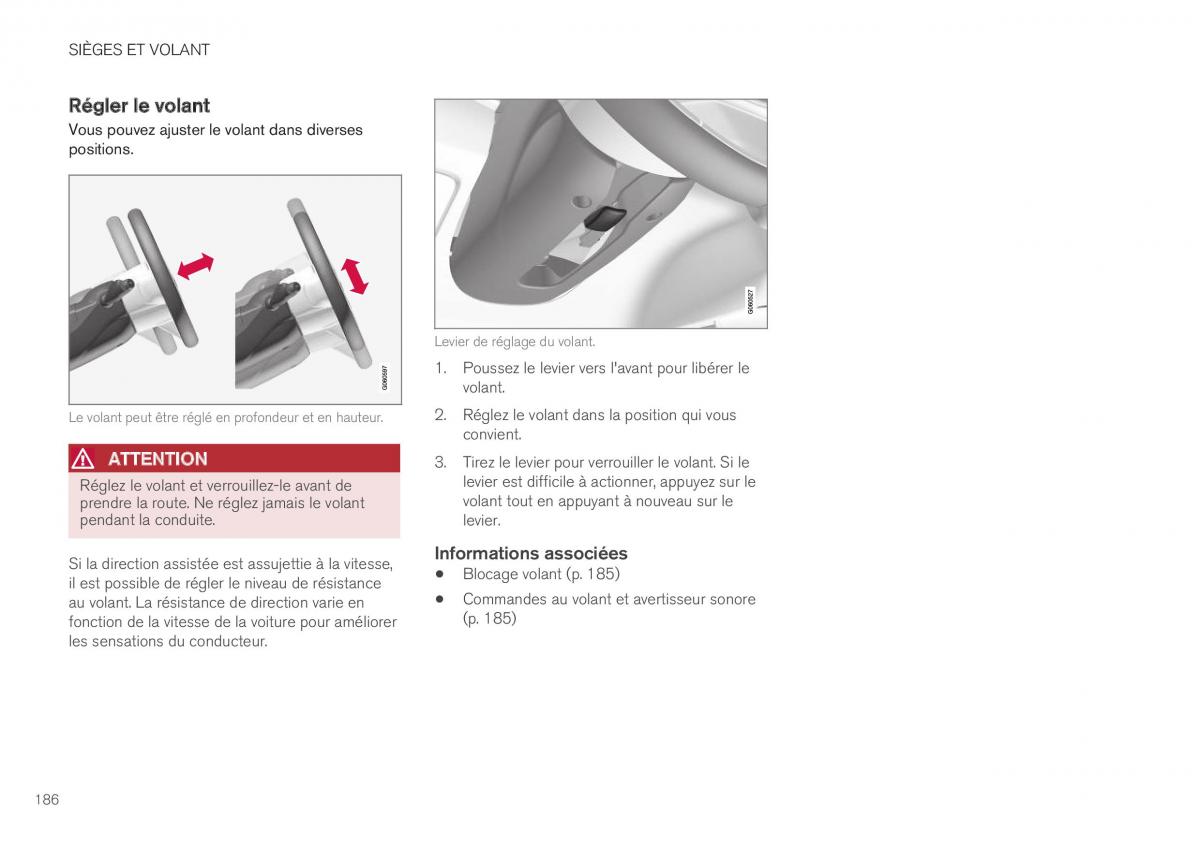 Volvo XC40 manuel du proprietaire / page 188