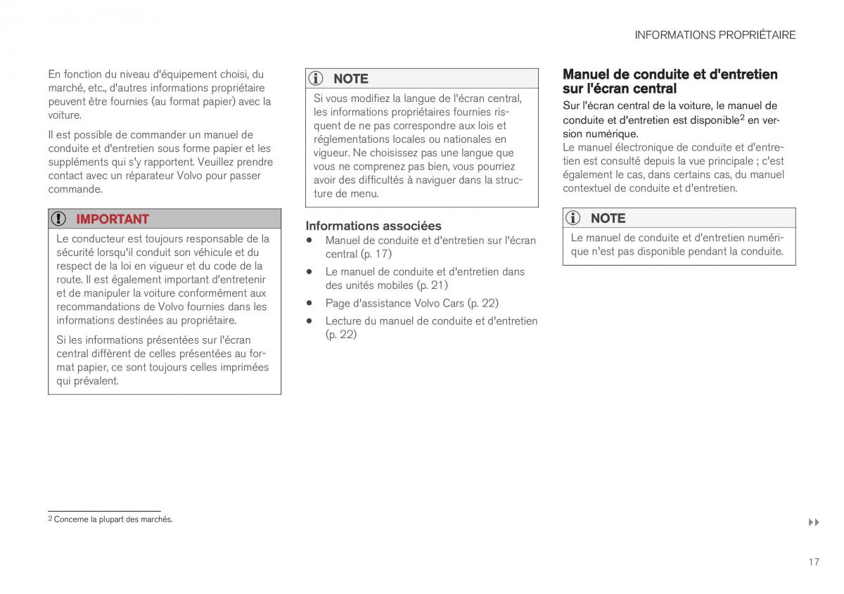 Volvo XC40 manuel du proprietaire / page 19