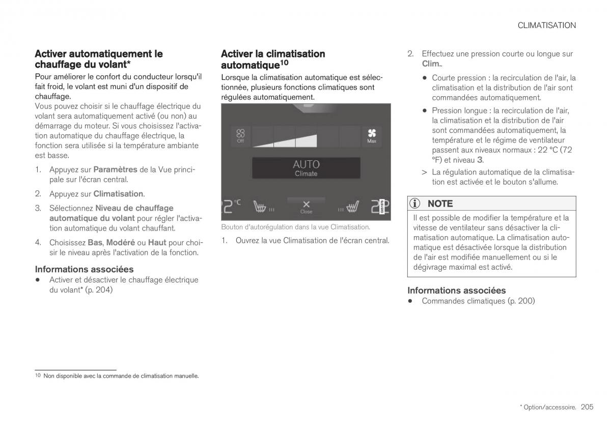 Volvo XC40 manuel du proprietaire / page 207