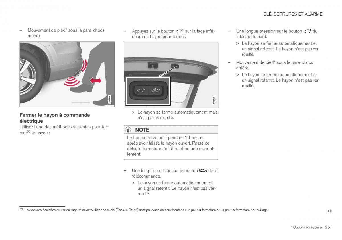 Volvo XC40 manuel du proprietaire / page 263