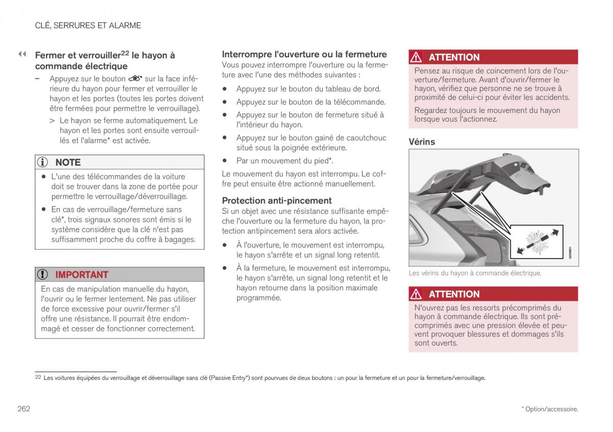 Volvo XC40 manuel du proprietaire / page 264