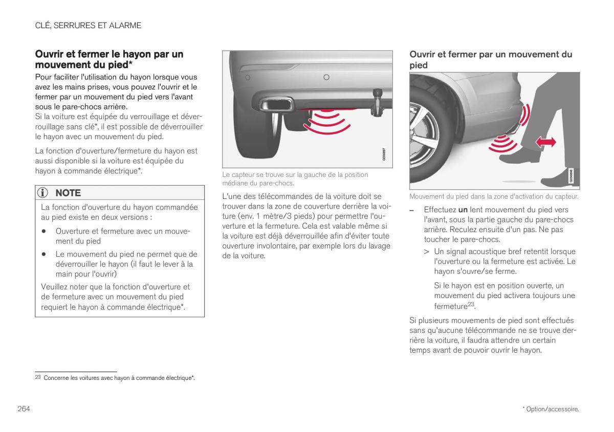 Volvo XC40 manuel du proprietaire / page 266