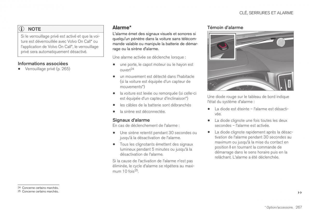 Volvo XC40 manuel du proprietaire / page 269