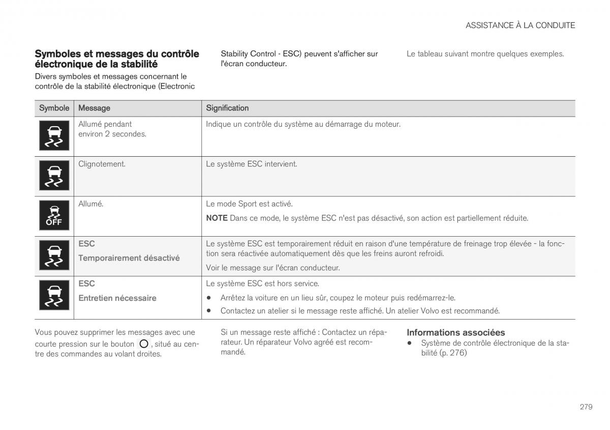 Volvo XC40 manuel du proprietaire / page 281