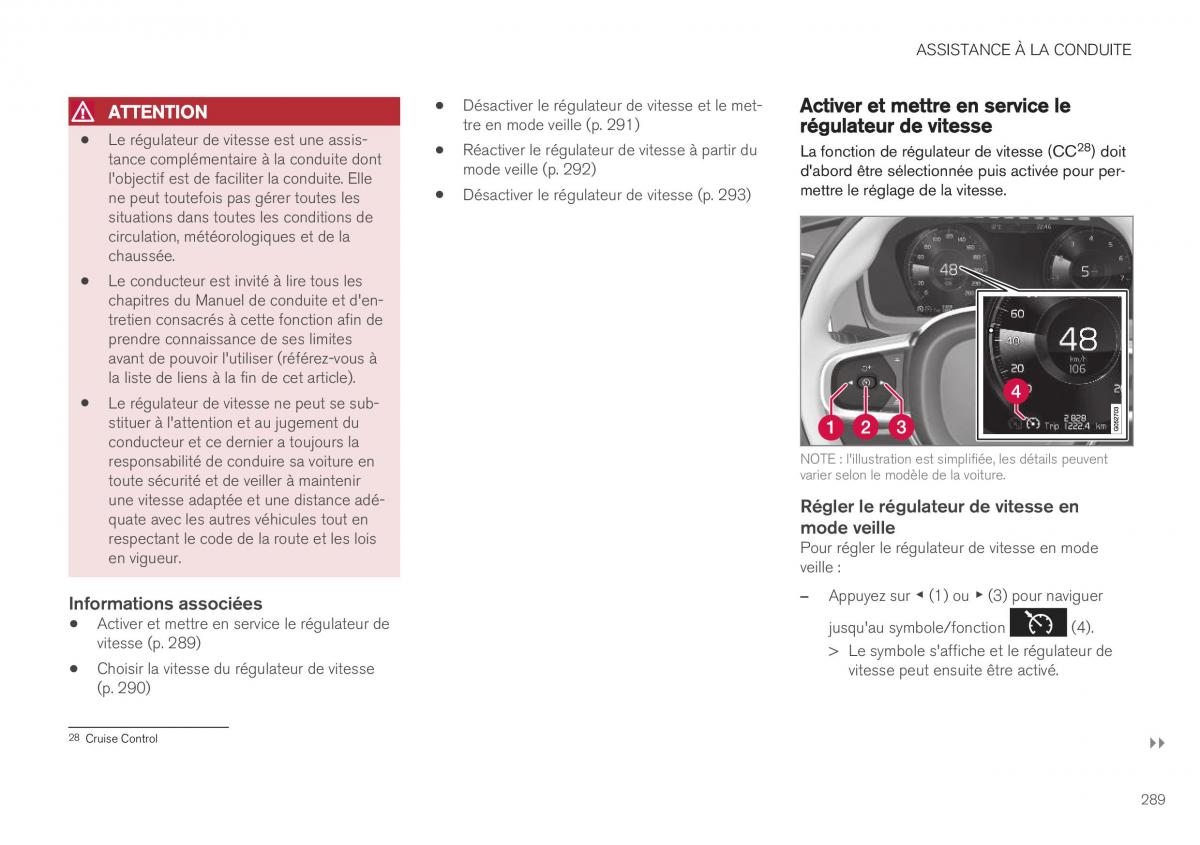 Volvo XC40 manuel du proprietaire / page 291