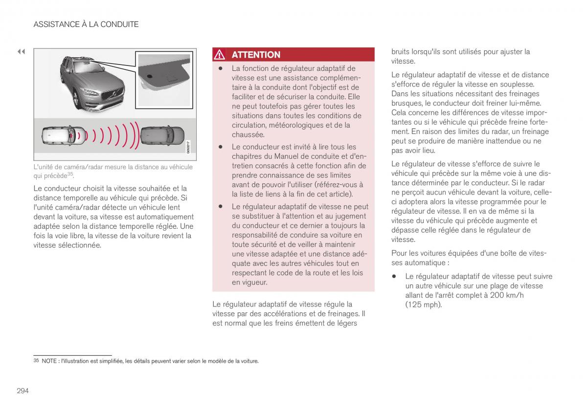 Volvo XC40 manuel du proprietaire / page 296