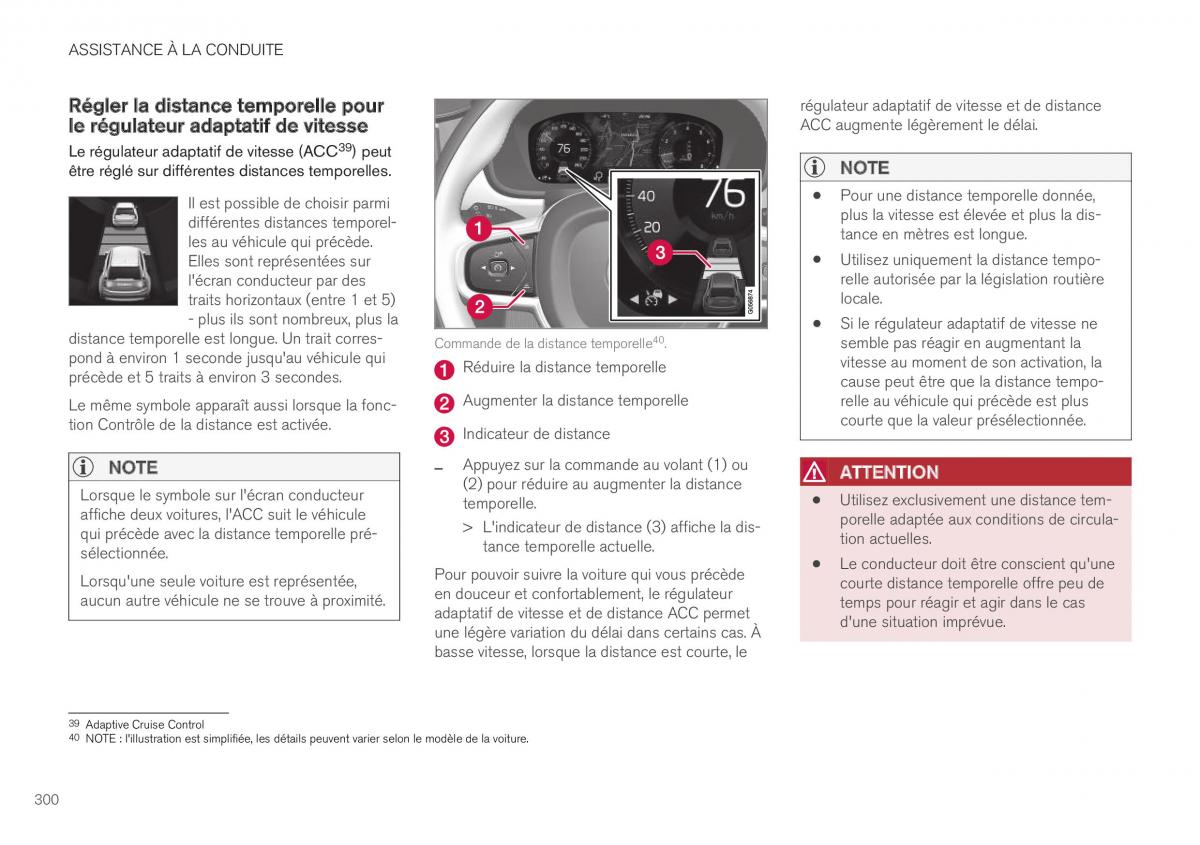 Volvo XC40 manuel du proprietaire / page 302