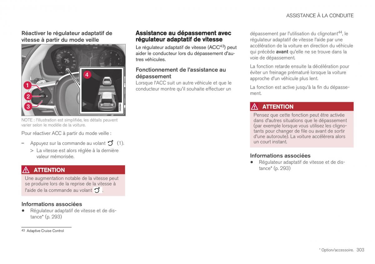 Volvo XC40 manuel du proprietaire / page 305