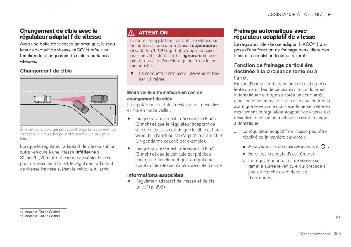 Volvo XC40 manuel du proprietaire / page 307