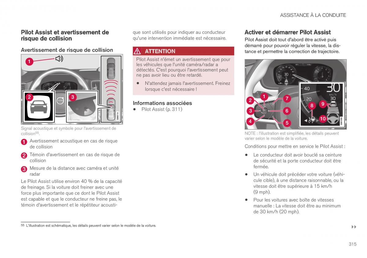 Volvo XC40 manuel du proprietaire / page 317