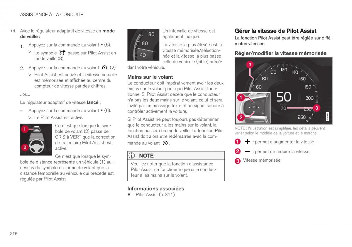 Volvo XC40 manuel du proprietaire / page 318