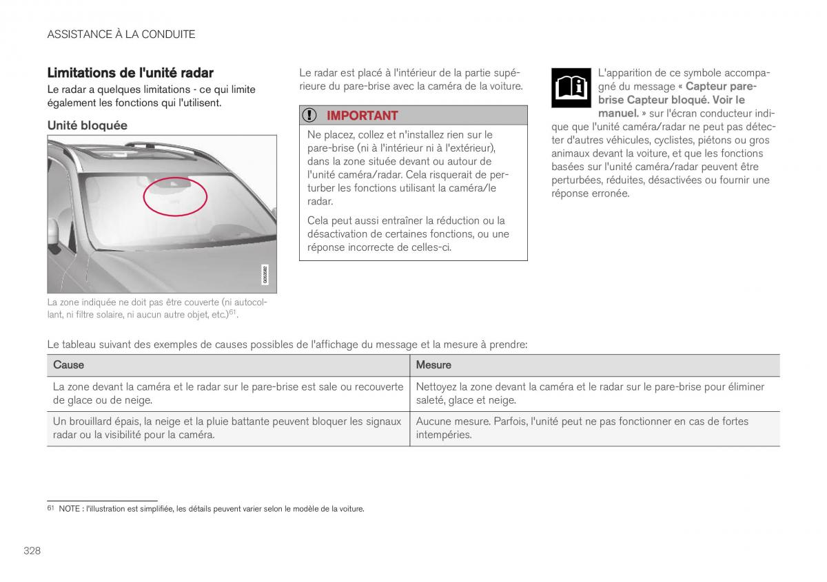 Volvo XC40 manuel du proprietaire / page 330