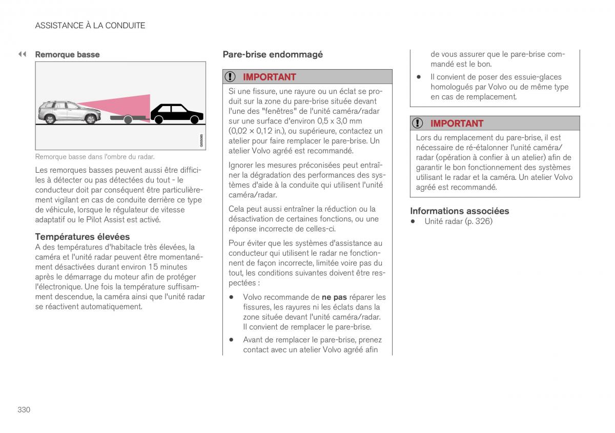 Volvo XC40 manuel du proprietaire / page 332