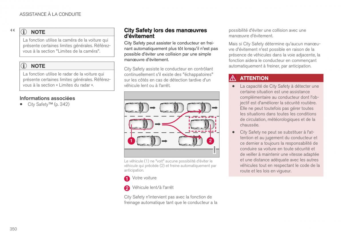 Volvo XC40 manuel du proprietaire / page 352