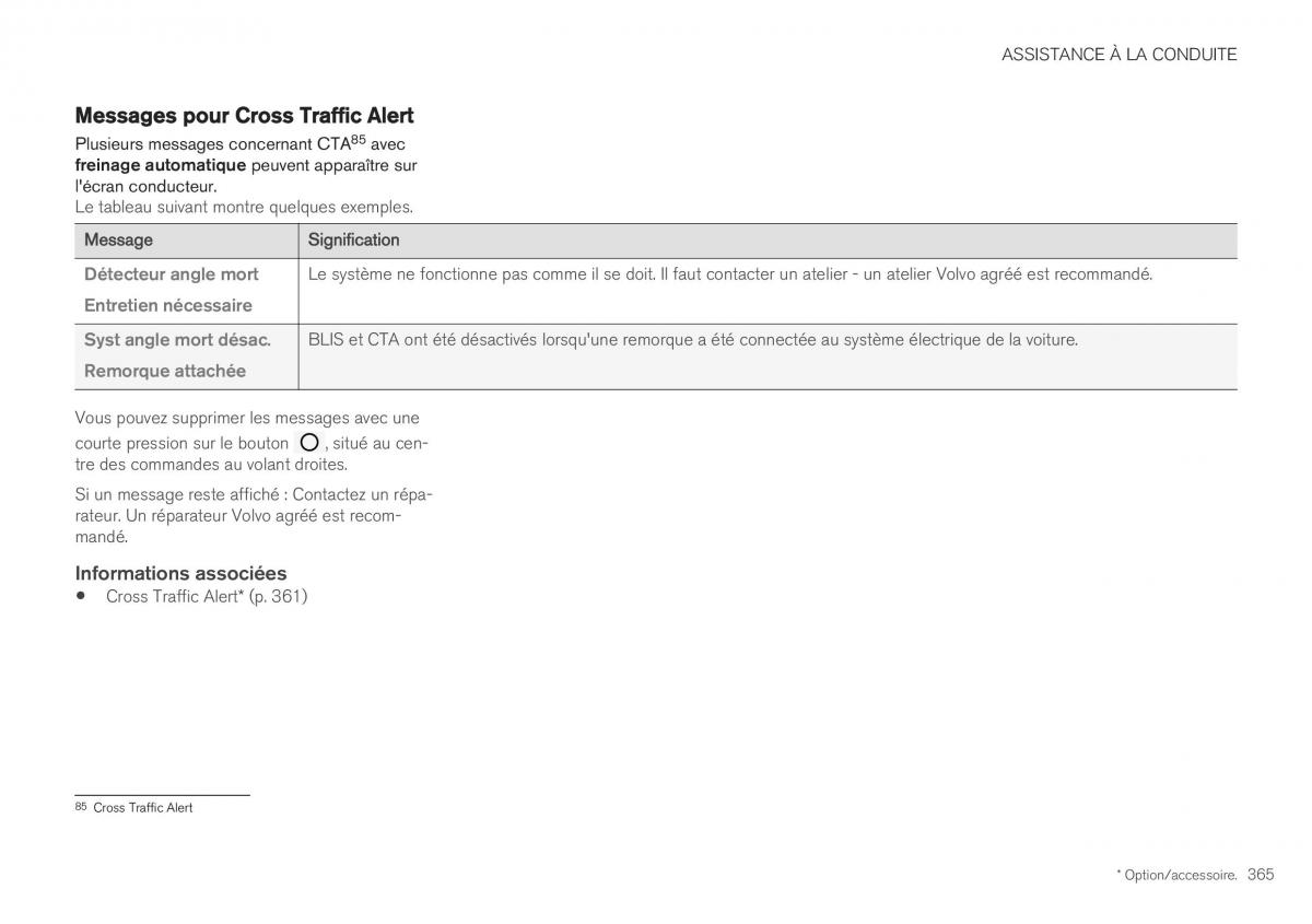 Volvo XC40 manuel du proprietaire / page 367