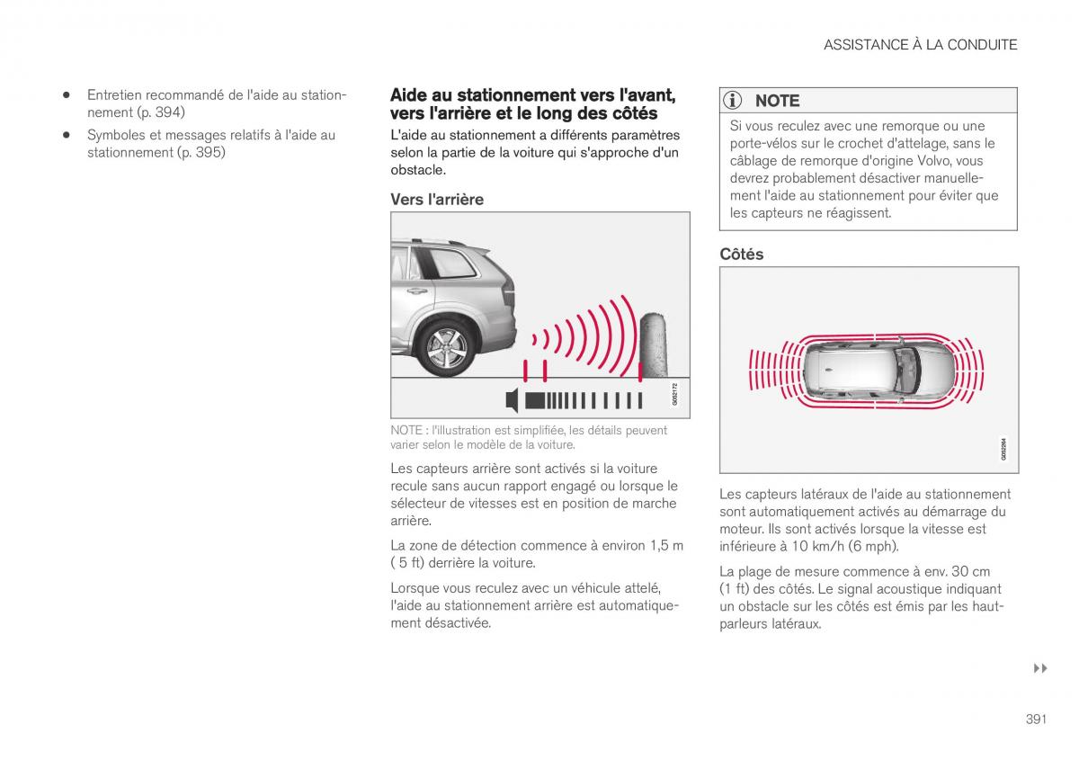 Volvo XC40 manuel du proprietaire / page 393